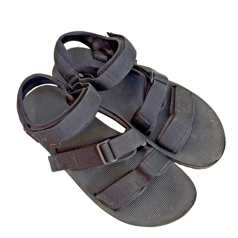 Teva Hurricane XLT2 Alp Mens 12 Black Strappy Hiking Sandals Vibram‎ 1107725
